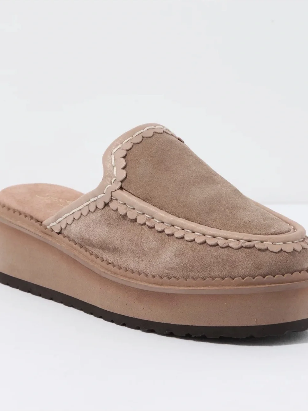 Seychelles Stand Tall Clog Taupe Sz 9 - Picture 3 of 13